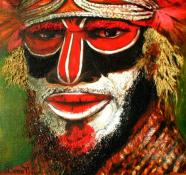 Kutumb tribe, Papua New Guinea (40x40cm)