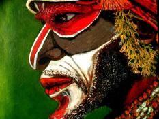 Kutumb tribe, Papua New Guinea (40x40cm)
