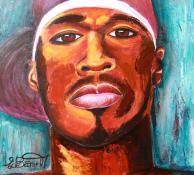 50 Cent (80 x 80 cm) (acrylic)