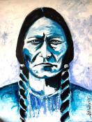 Sitting Bull / American Native / Tribes / Amerindians / American Indians (92cm x 72cm)