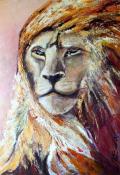Majestic lion (60 x 40 cm) (acrylic)